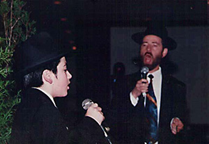 Chazan Braun at a Bar Mitzvah